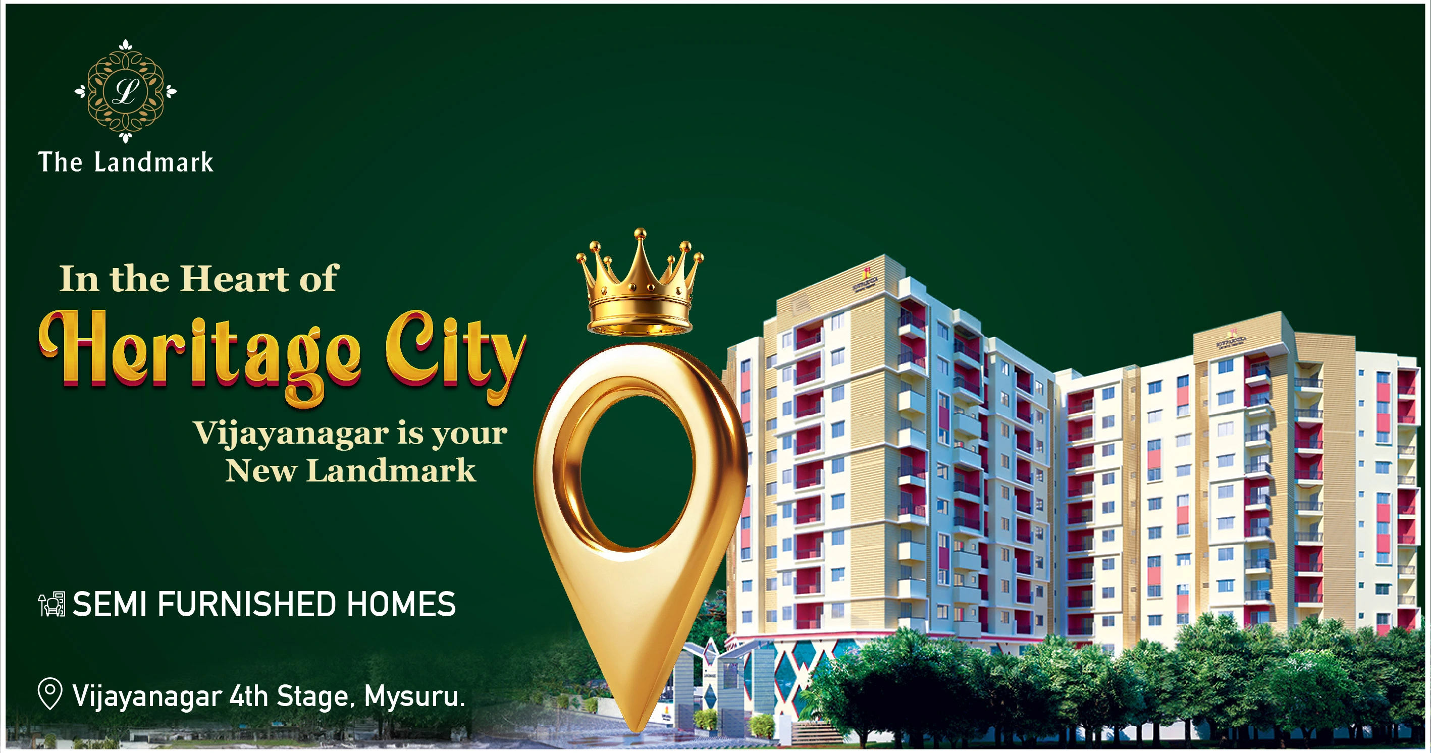 Sowparnika The Landmark Apartments for Sale in Heritage City, Mysore with Semi-Furnished Homes